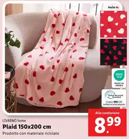 Lidl LIVARNO home Plaid 150x200 cm offerta