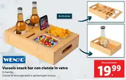 Lidl WENKO Vassoio snack bar con ciotole in vetro offerta