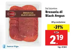 Lidl Dal Salumiere Bresaola di Black Angus offerta