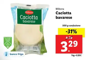 Lidl Milbona Caciotta bavarese offerta