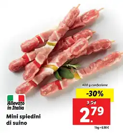 Lidl Mini spiedini di suino offerta