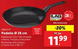 Lidl ERNESTO Padella Ø 28 cm offerta