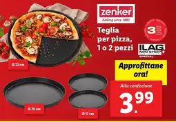 Lidl zenker Teglia per pizza, 1 o 2 pezzi offerta