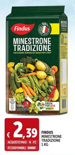 Deco Superfreddo Findus minestrone tradizione offerta