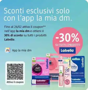 dm drogerie markt Labello su tutti i prodotti offerta