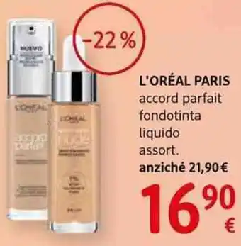 dm drogerie markt L'oréal paris accord parfait fondotinta liquido assort. offerta