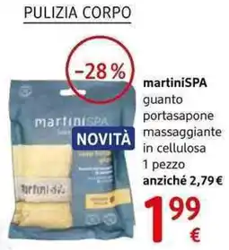 dm drogerie markt Pulizia corpo martinispa guanto portasapone massaggiante in cellulosa 1 pezzo offerta