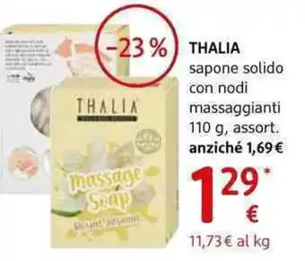 dm drogerie markt Thalia sapone solido con nodi massaggianti , assort offerta