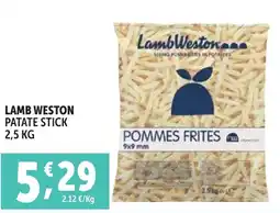 Deco Superfreddo Lamb weston patate stick offerta