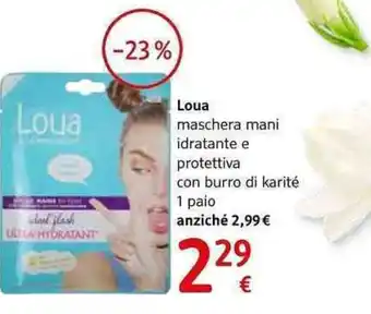 dm drogerie markt Loua maschera mani idratante e protettiva con burro di karité 1 paio offerta