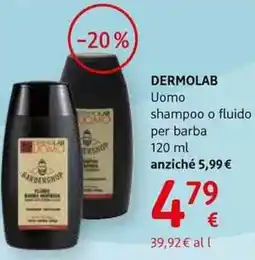 dm drogerie markt Dermolab uomo shampoo o fluido per barba offerta