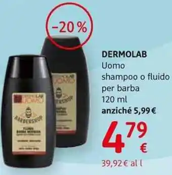 dm drogerie markt Dermolab uomo shampoo o fluido per barba offerta