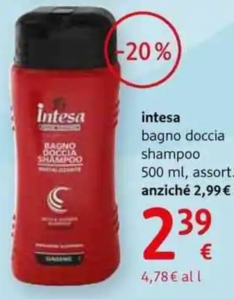 dm drogerie markt Intesa bagno doccia shampoo, assort offerta