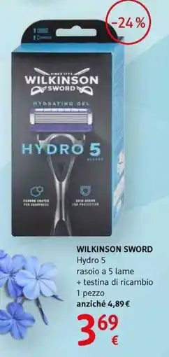 dm drogerie markt Wilkinson sword hydro 5 rasoio a 5 lame + testina di ricambio 1 pezzo offerta