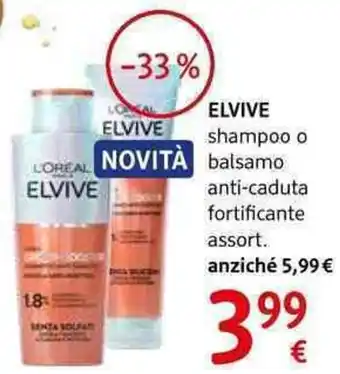 dm drogerie markt Elvive shampoo o balsamo anti-caduta fortificante assort. offerta