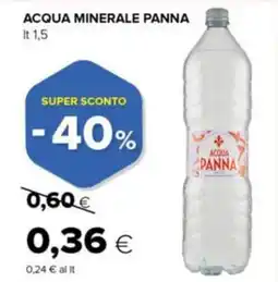 Tigre Acqua minerale panna offerta