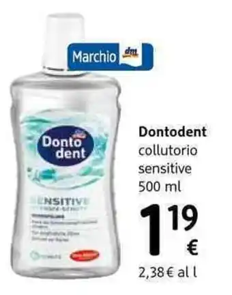 dm drogerie markt Dontodent collutorio sensitive offerta