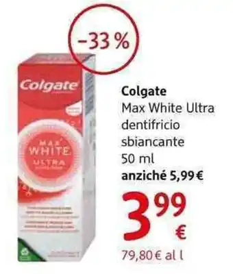 dm drogerie markt Colgate max white ultra dentifricio sbiancante offerta