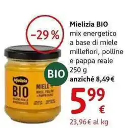 dm drogerie markt Mielizia bio mix energetico a base di miele millefiori, polline e pappa reale offerta