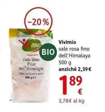 dm drogerie markt Vivimio sale rosa fino dell'himalaya offerta