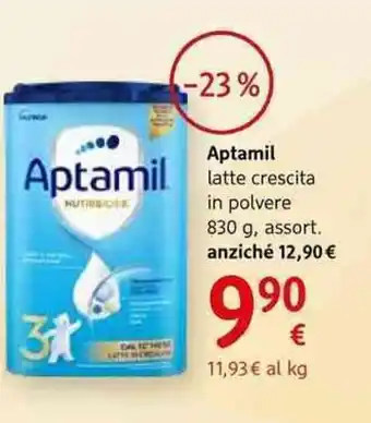 dm drogerie markt Aptamil latte crescita in polvere offerta