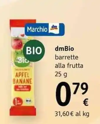 dm drogerie markt Dmbio barrette alla frutta offerta