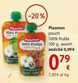 dm drogerie markt Plasmon pouch 100% frutta offerta