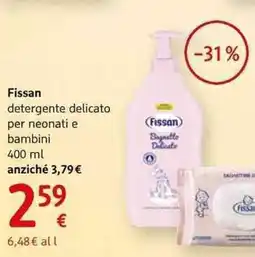 dm drogerie markt Fissan detergente delicato per neonati e bambini offerta