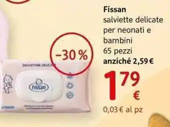 dm drogerie markt Fissan salviette delicate per neonati e bambini offerta