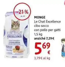 dm drogerie markt Monge le chat excellence cibo secco offerta