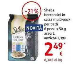 dm drogerie markt Sheba bocconcini in salsa multi-pack per gatti offerta