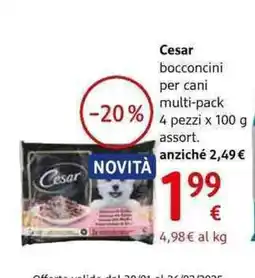 dm drogerie markt Cesar bocconcini per cani multi-pack offerta