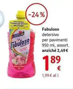 dm drogerie markt Fabuloso detersivo per pavimenti offerta