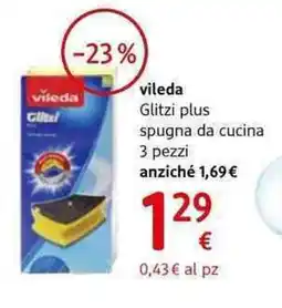 dm drogerie markt Vileda glitzi plus spugna da cucina offerta