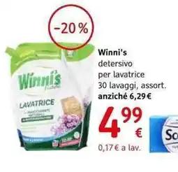 dm drogerie markt Winni's detersivo per lavatrice 30 lavaggi, assort. offerta