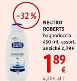 dm drogerie markt Neutro roberts bagnodoccia offerta