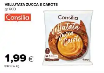 Tigre Consilia vellutata zucca e carote offerta