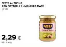 Tigre Pesto al tonno con pistacchi e limone RIO MARE offerta