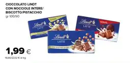 Tigre Cioccolato lindt con nocciole intere/ biscotto/pistacchio offerta