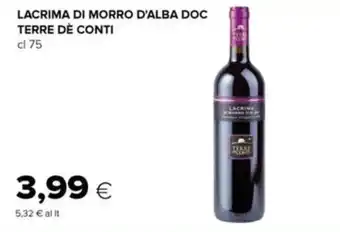 Tigre Lacrima di morro d'alba doc TERRE DÈ CONTI offerta