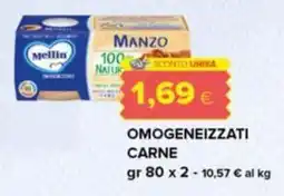 Tigre Mellin omogeneizzati carne offerta