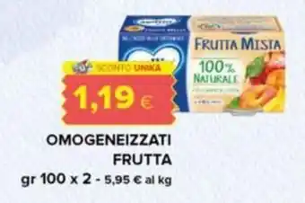 Tigre Mellin omogeneizzati frutta offerta