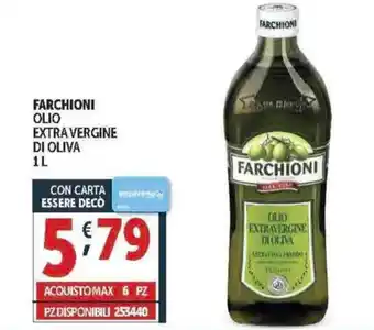 Deco Supermercati Farchioni olio extra vergine di oliva offerta