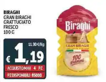 Deco Supermercati Biraghi gran biraghi grattugiato fresco offerta