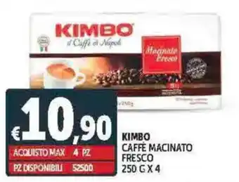 Deco Supermercati Kimbo caffè macinato fresco offerta