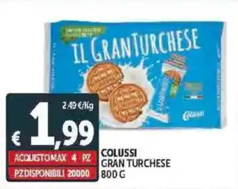 Deco Supermercati Colussi gran turchese offerta