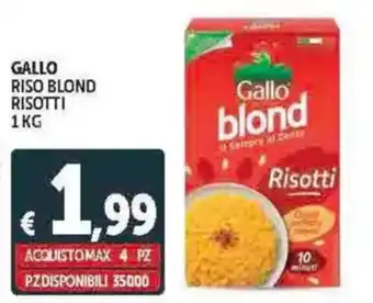 Deco Supermercati Gallo riso blond risotti offerta