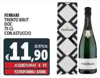 Deco Supermercati Ferrari trento brut doc offerta