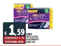 Deco Supermercati Lines seta ultra assorbenti vari tipi offerta