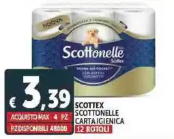 Deco Supermercati Scottex scottonelle cartaigienica offerta